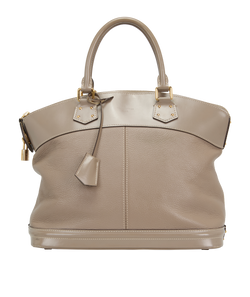 Suhali Lockit MM, Leather, Taupe, AS4058, L/CL/K, 2*